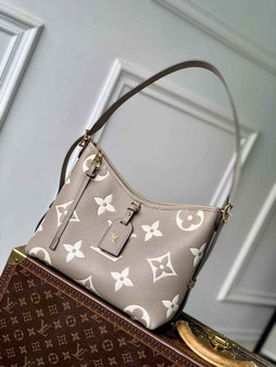 Louis Vuitton CarryAll PM Bag M47180 Gray Leather