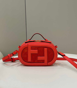 Fendi 8BS058 O’Lock Mini Camera Case Fuchsia leather mini bag