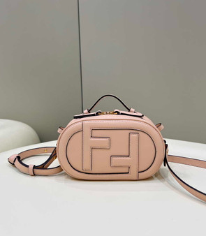 Fendi 8BS058 O’Lock Mini Camera Case Pale pink leather mini bag