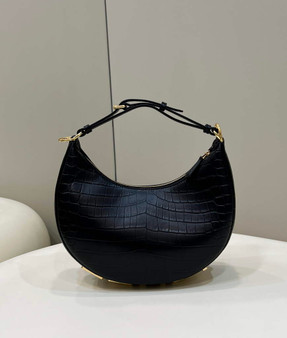 Fendi Fendigraphy Small crocodile snake leather bag 8BR798