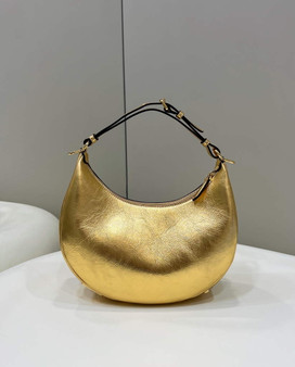Fendi Fendigraphy Small Gold leather bag 8BR798
