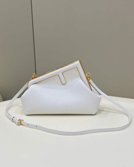 Fendi First Small 8BP129 White leather bag