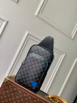 Louis Vuitton Avenue Slingbag N00086 Blue Damier canvas