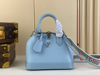 Louis Vuitton Braided Alma BB Bag M22357 blue Epi Leather