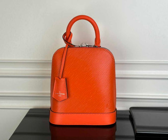 Louis Vuitton Alma Backpack M25104 Orange Epi grained leather
