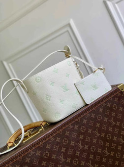 Louis Vuitton All In BB, M27570 Milky White Green Cowhide leather