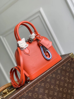 Louis Vuitton Alma BB Bag, M28903 Orange California Cowhide leather