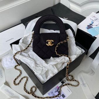 Chanel Clutch With Chain AP3435 Satin Black