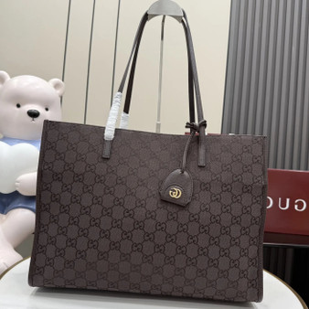 Gucci Londra large tote bag, 875056 coffee GG canvas