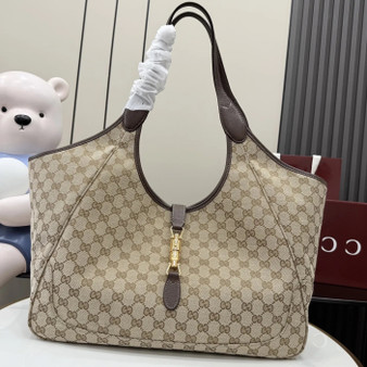 Gucci ‎‎Mercato large tote bag ‎870693 dark brown GG canvas