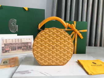 Goyard The Alto Hatbox Trunk Bag GY020381 Yellow
