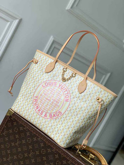 Louis Vuitton Neverfull MM Bag, M28457 Banana Coated Canvas