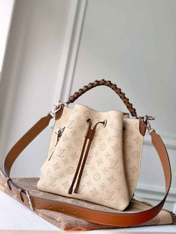 Louis Vuitton Muria Bucket Bag M55801 - Beige Leather Handbag - Default Title - View 1