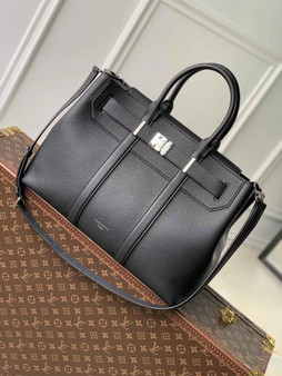 Louis Vuitton Georges Tote MM Bag M23153 black calfskin leather