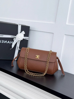 Chanel Large Flap Bag, AS6427 Calfskin Brown