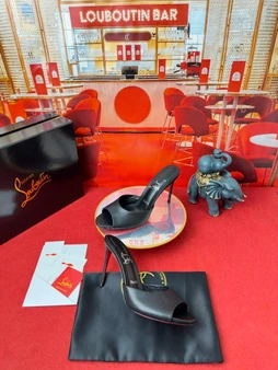 Christian Louboutin Me Dolly 100mm Nappa Leather Mules - Black