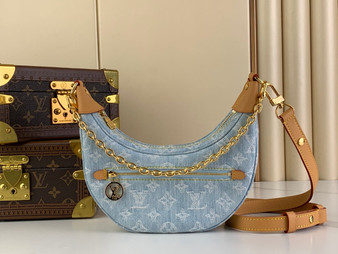 Louis Vuitton Loop Bag M24846 Sky Blue Denim