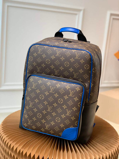Louis Vuitton M45335 Dean backpack Monogram Blue - 31 x 41.5 x 15.5 cm / Monogram canvas Blue - View 1