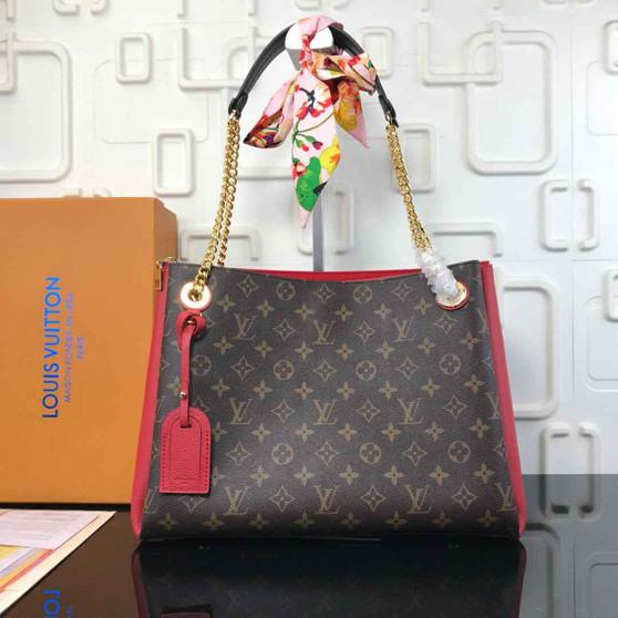 Louis Vuitton Surene Bag M43773 Red Monogram