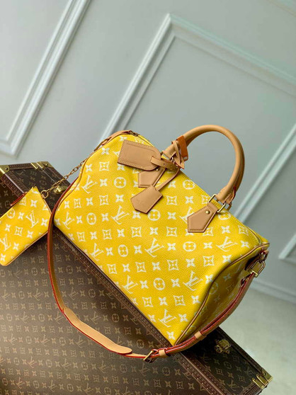 Louis Vuitton Speedy P9 Bandoulière 40 M24419 Yellow Soft calfskin