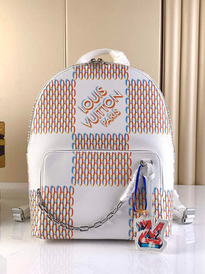 Louis Vuitton M20664 Racer backpack White leather