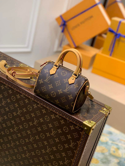 LV M81085 Louis Vuitton Nano Speedy Bag Monogram canvas