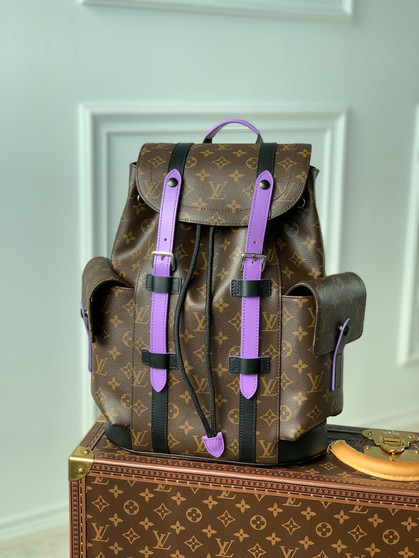 Louis Vuitton M46247 Christopher Backpack PM Monogram Canvas Purple - 32 x 39 x 12 cm / Purple - View 1