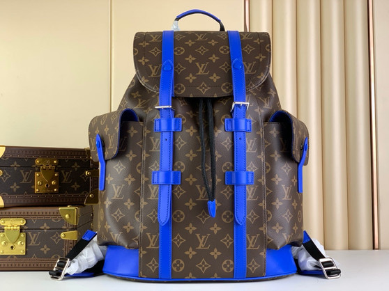 Louis Vuitton Christopher MM M46813 Monogram Canvas Blue