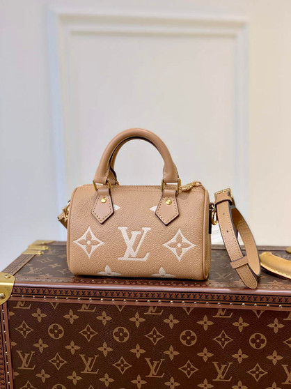 LV M81457 Louis Vuitton Nano Speedy Tan - Default Title - View 1