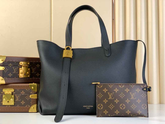 Louis Vuitton Low Key Cabas MM Bag M25341 Black Smooth calf leather