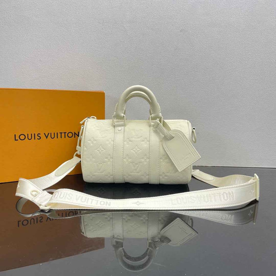 Louis Vuitton Keepall Bandoulière 25 M24434 Monogram Taurillon Leather - Default Title - View 1