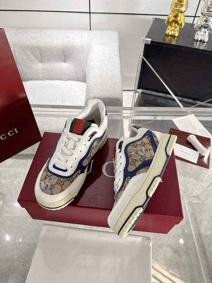 Gucci Re-Web sneaker ‎807057 Blue and ebony Original GG canvas - Default Title - View 1