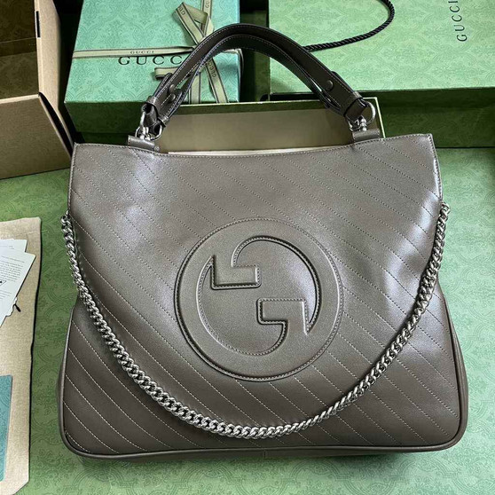Gucci Blondie medium tote bag in Brown leather 751516