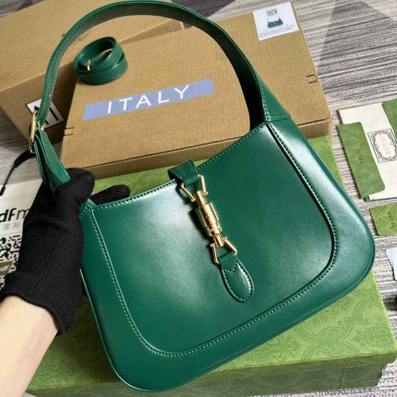 Gucci �?36709 Jackie 1961 small shoulder bag green leather