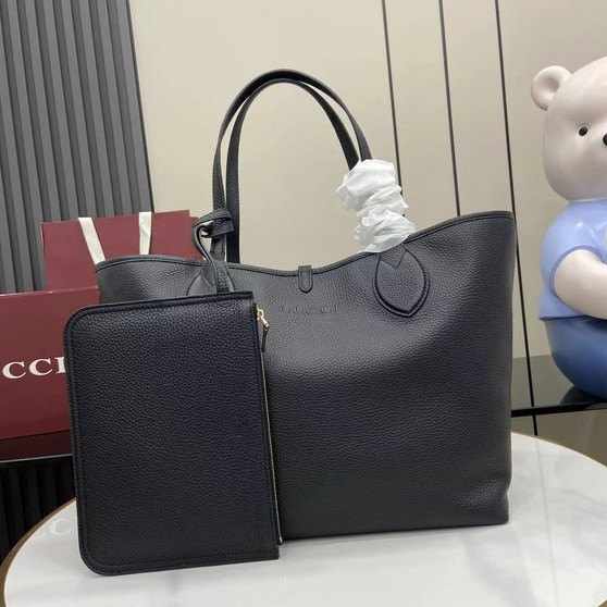 Gucci Totissima large reversible tote bag ‎839112 black leather