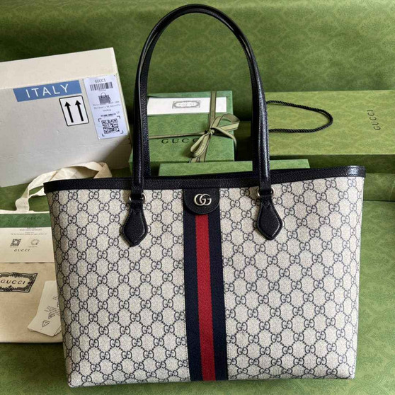 Gucci Ophidia large tote bag 631685 Blue GG Supreme