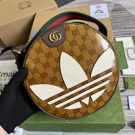 adidas x Gucci ‎702640 Ophidia small shoulder bag Beige and brown - Default Title - View 1