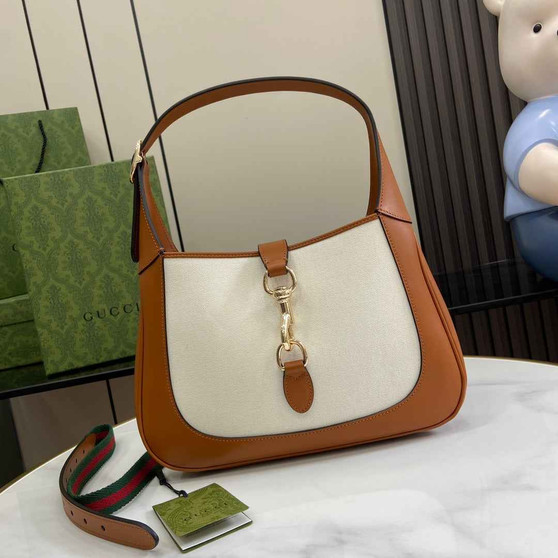Gucci Jackie small shoulder bag 782849 in tan leather