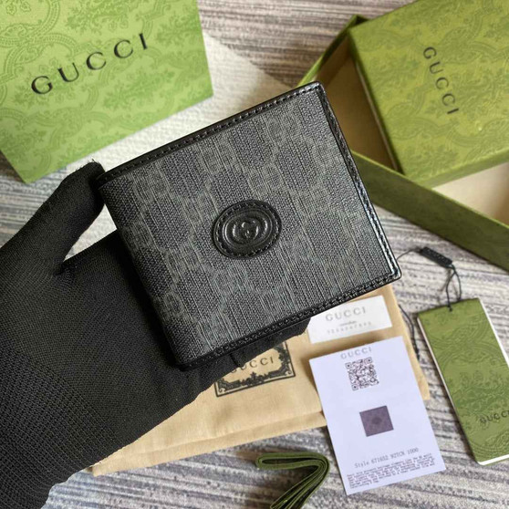 ‎Gucci 671652 Wallet with Interlocking G black