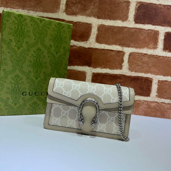 Gucci Dionysus Super Mini Bag 476432 Beige GG Supreme