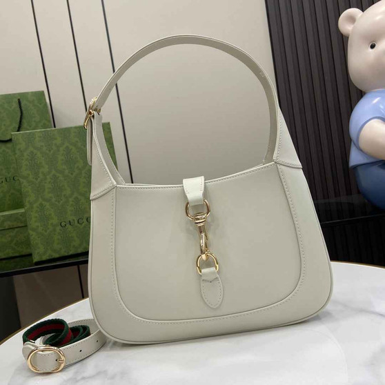 Gucci Jackie small shoulder bag in beige leather 782849 - Default Title - View 1