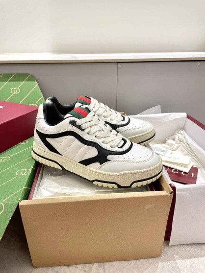 Gucci Re-Web sneaker 786186 White Black leather