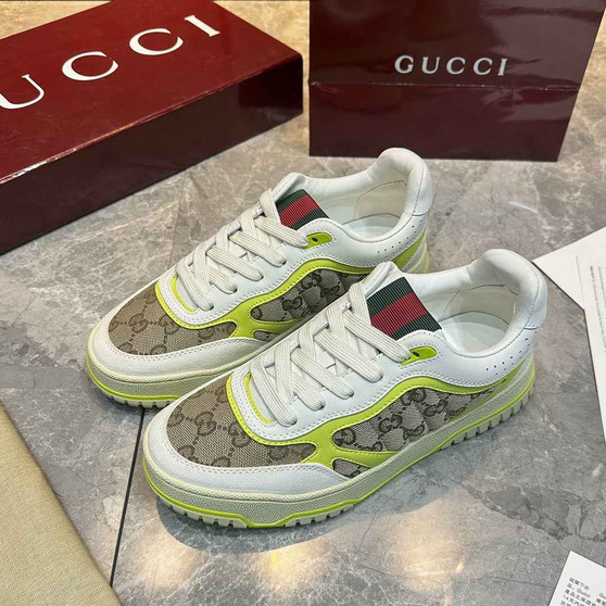 Gucci Re-Web sneaker ‎787476 Yellow and ebony Original GG canvas - Default Title - View 1