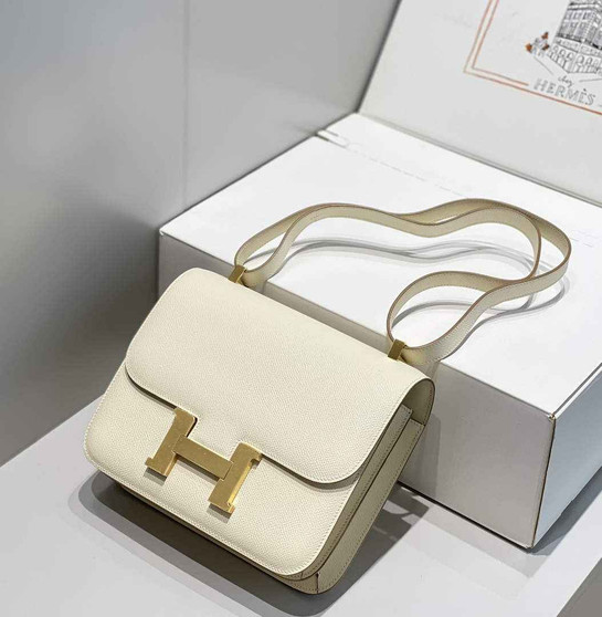 Hermes Constance 23 Box Epsom Leather Beige Gold H082909 - Default Title - View 1