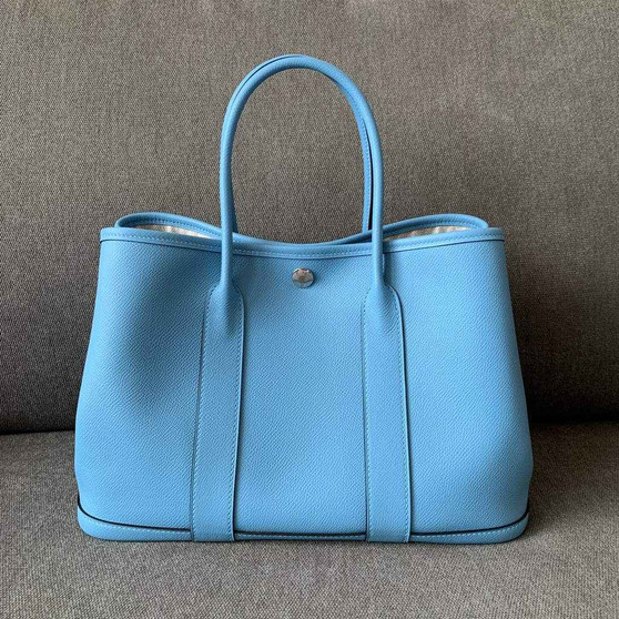 Hermes Garden Party 30 bag Epsom leather Sky Blue - Default Title - View 1
