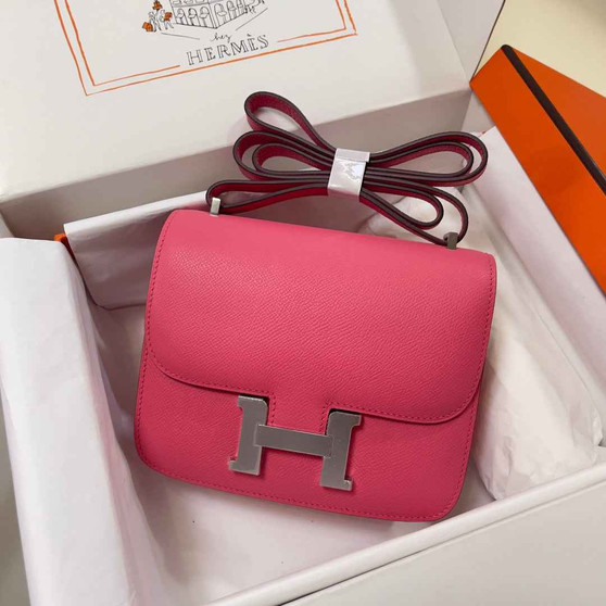 Hermes Constance Bag Dark Pink Epsom Leather Pink H2521 - Default Title - View 1