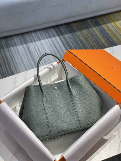 Hermes Garden Party 36 bag Green Togo leather - Default Title - View 1