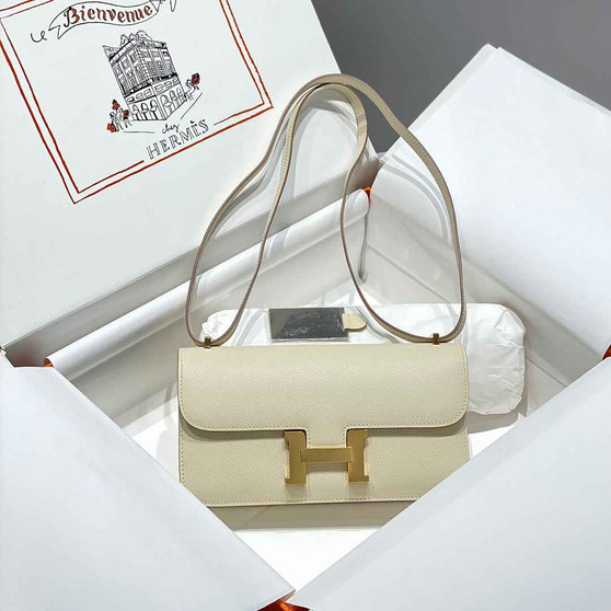 Hermes Constance Box Epsom Leather Beige Gold H082702 - Default Title - View 1