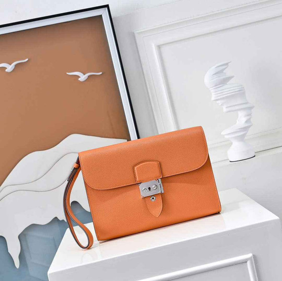 Hermès Sac a Depeches 24 Orange Epsom - Default Title - View 1