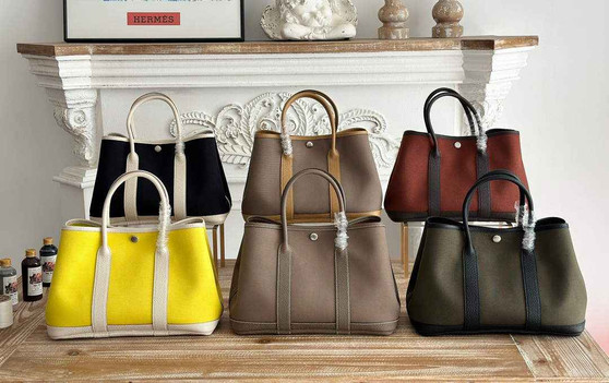 Hermes Garden Party 30 bag H266752 Lemon Yellow beige - Default Title - View 1